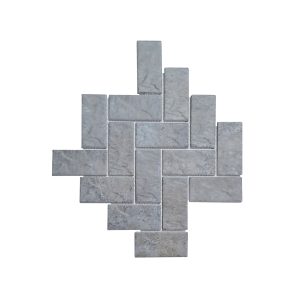 Fishbone Matt Grey Porcelain Mosaic FT9520